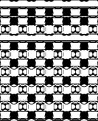 Bold Black White Abstract Geometry Rug