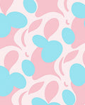 Playful Abstract Blobs Pattern Rug
