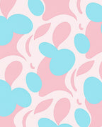 Playful Abstract Blobs Pattern Rug