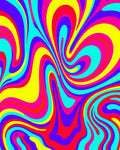 Vibrant Swirl Psychedelic Rug