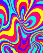 Vibrant Swirl Psychedelic Rug
