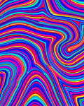Vibrant Swirl Neon Abstract Pattern Rug