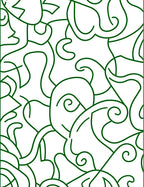 Abstract Swirls Minimalist Design Rug