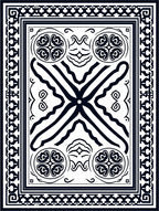 Bold Abstract Symmetry Graphic Rug