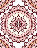 Mandala Flower Patterned Design Rug