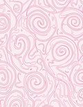 Pink Swirl Abstract Pattern Design Rug