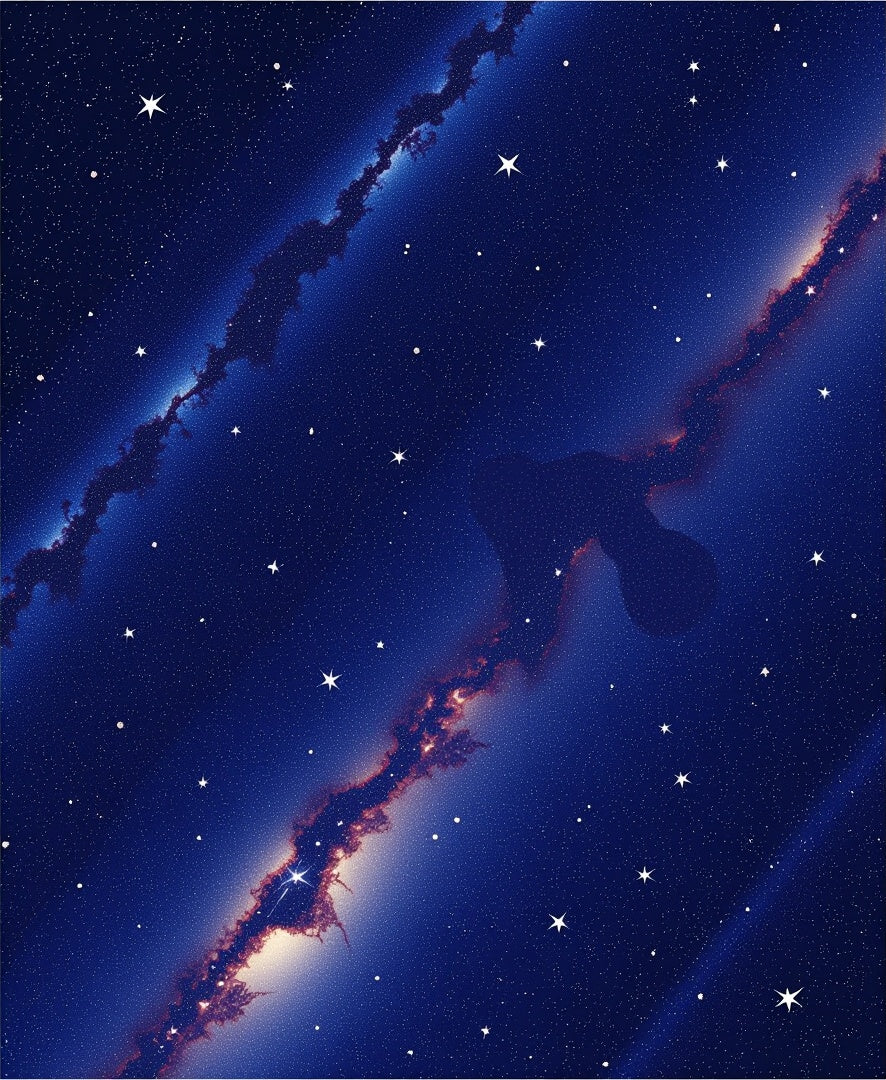 Cosmic Starry Night Sky Pattern Rug