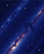 Cosmic Starry Night Sky Pattern Rug