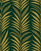 Golden Leaf Pattern Design Rug