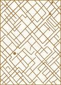 Abstract Labyrinth Geometric Pattern Rug