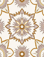 Ornate Floral Inspired Mandala Pattern Rug