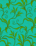 Verdant Swirls Woven Textile Art Rug