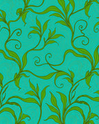 Verdant Swirls Woven Textile Art Rug