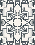 Modern Maze Geometric Pattern Rug