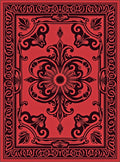 Grand Floral Scroll Pattern Rug