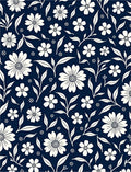 Classic Floral Arrangement Dark Rug