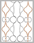 Curved Geometric Pattern Design Rug