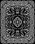 Ornate Scrollwork Geometric Pattern Rug