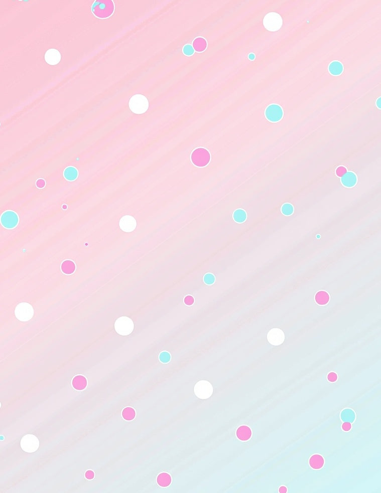 Pastel Polka Dot Gradient Design Rug