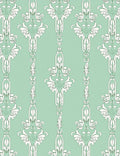 Art Nouveau Floral Scroll Pattern Rug