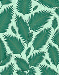 Tropical Palm Leaf Pattern Design Rug