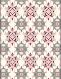 Pastel Floral Medallion Pattern Rug