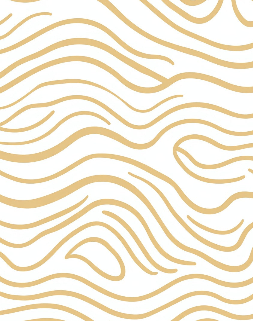 Abstract Wavy Stripes Warm Design Rug