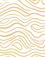 Abstract Wavy Stripes Warm Design Rug