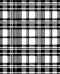 Classic Black White Plaid Pattern Design Rug