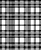 Classic Black White Plaid Pattern Design Rug