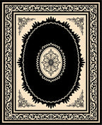 Intricate Floral Medallion Patterned Area Rug