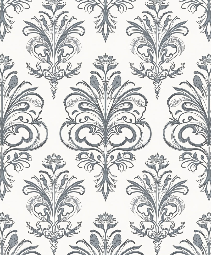 Classic Floral Swirls Pattern Rug