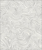 Abstract Swirling Contour Line Pattern Rug