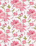Pink Floral Blossom Pattern Rug