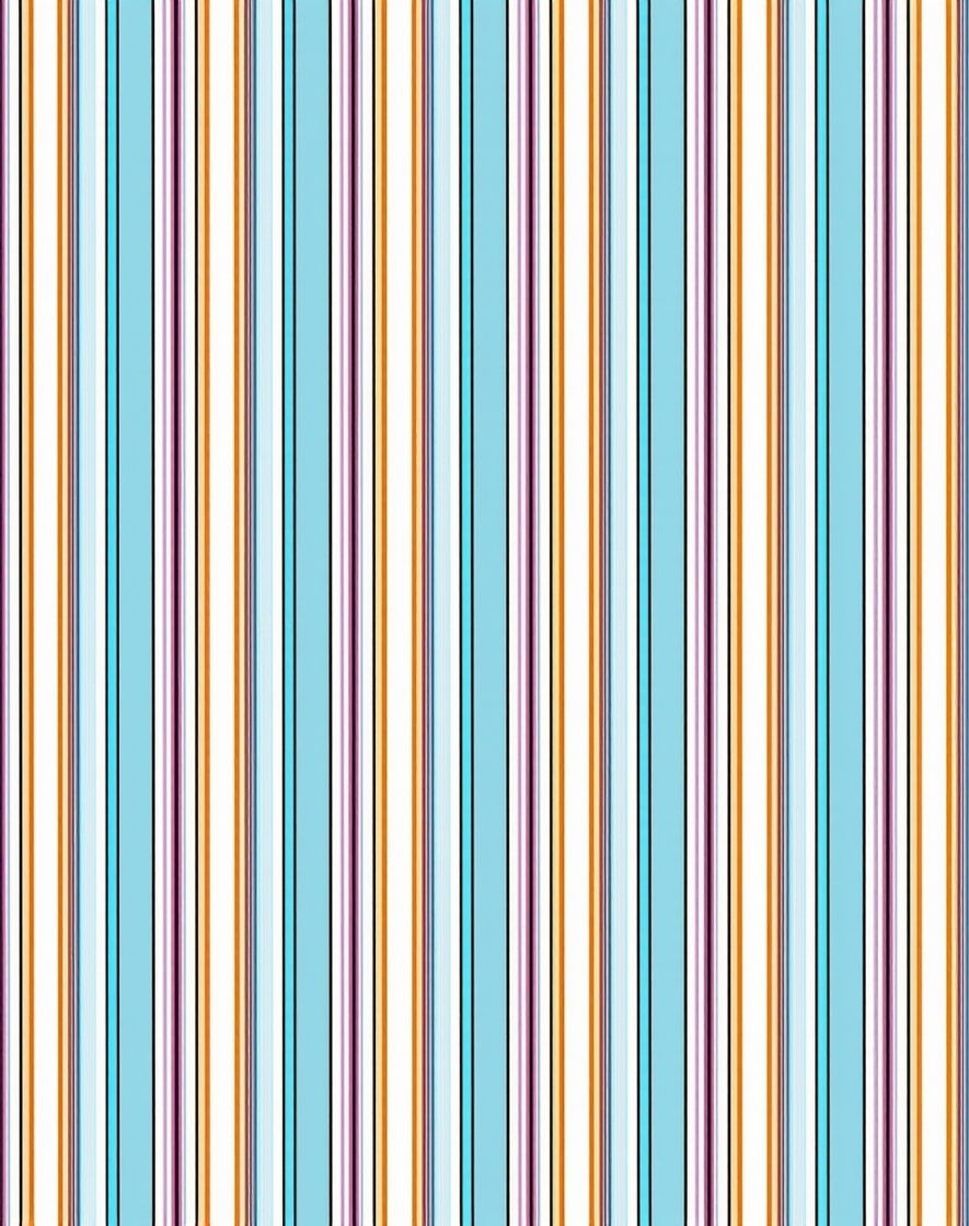 Multi-Color Thin Stripe Pattern Rug