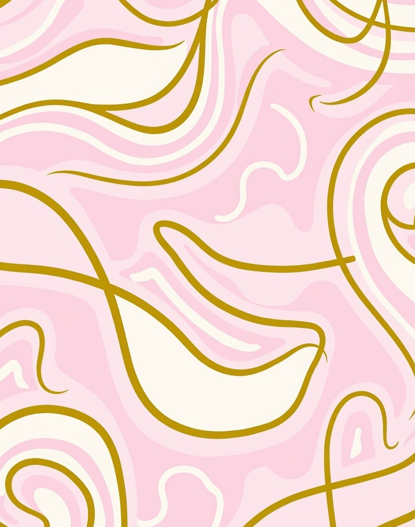 Abstract Swirls Design Rug
