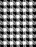 Abstract Black White Geometric Pattern Rug