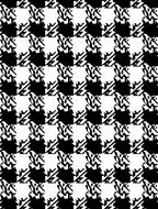 Abstract Black White Geometric Pattern Rug