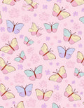 Whimsical Butterfly Flower Pattern Rug