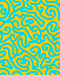 Bold Blue Swirls Abstract Pattern Rug