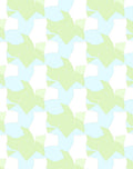Abstract Green Light Blue Geometric Pattern Rug