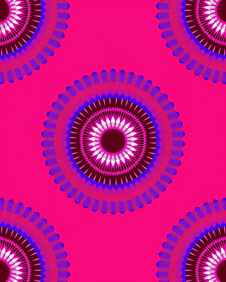 Vibrant Mandala Patterned Rug