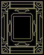 Art Deco Lines Geometric Design Rug