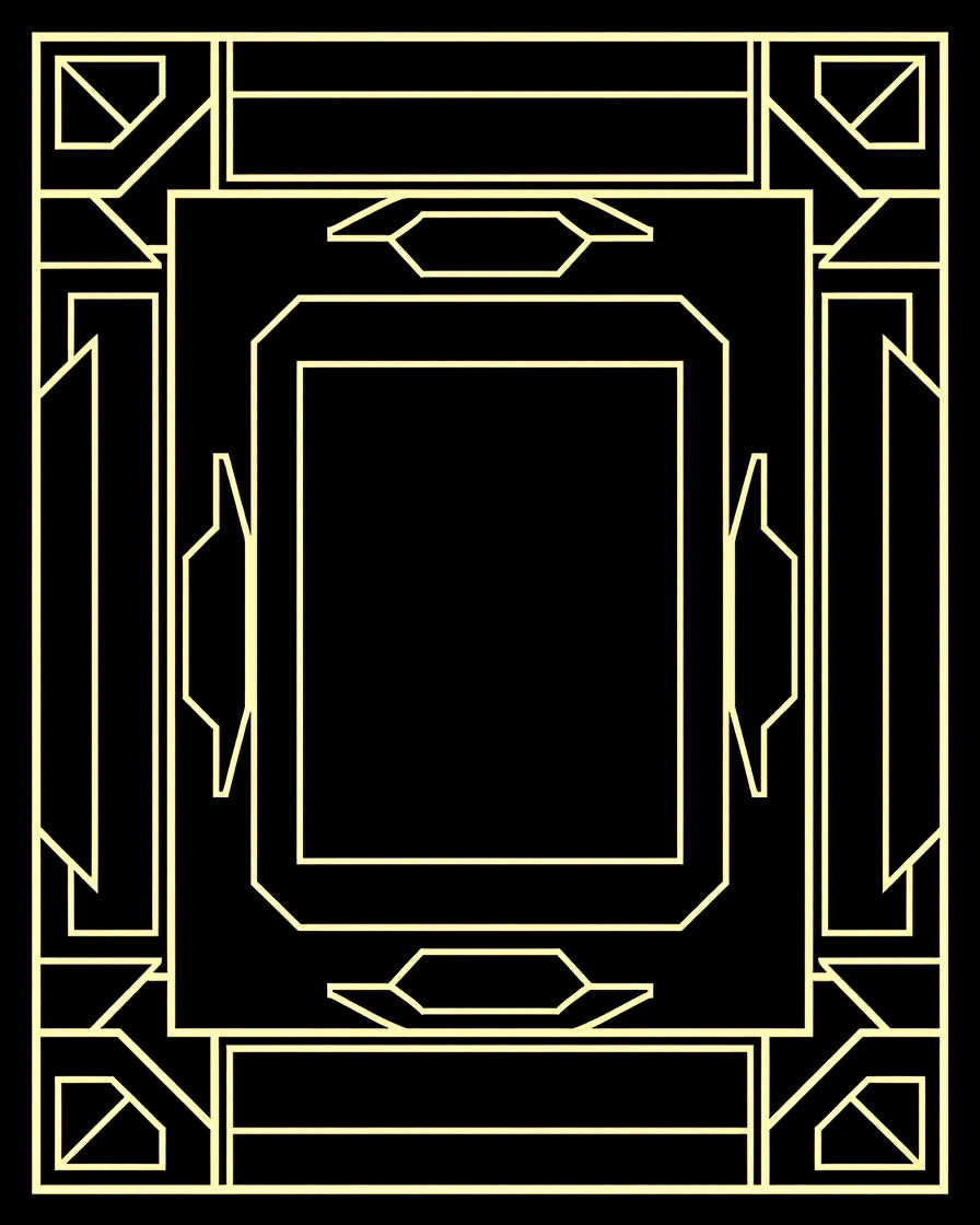 Art Deco Lines Geometric Design Rug