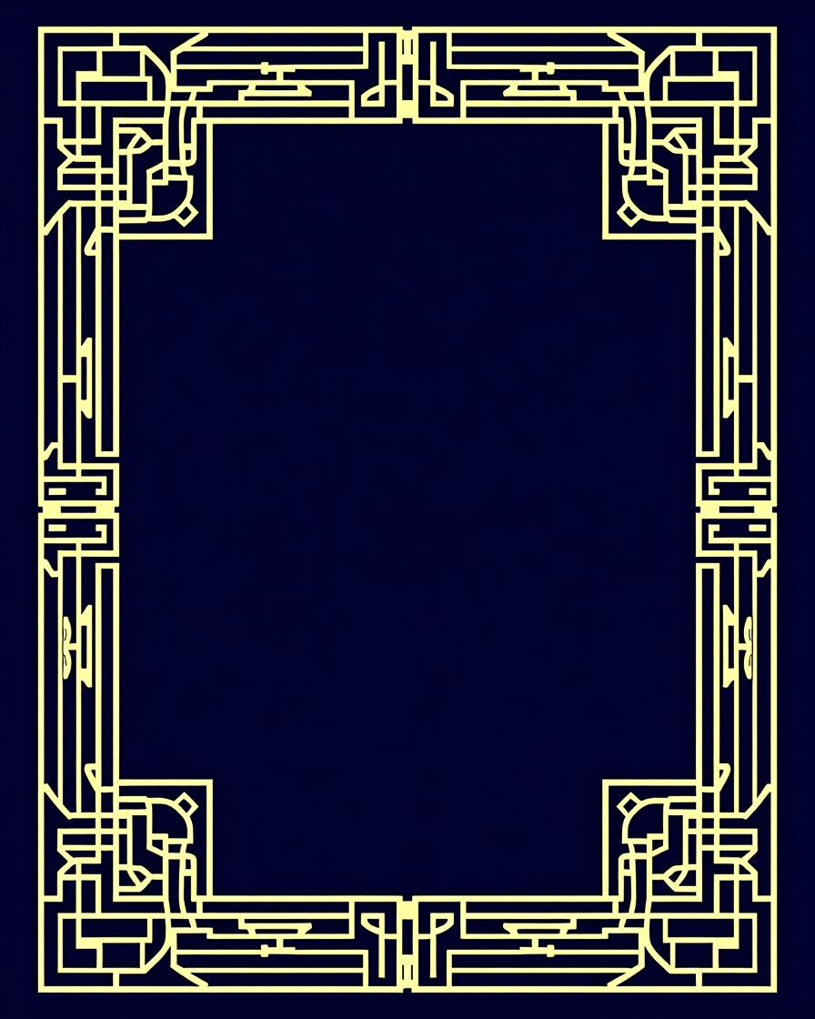 Art Deco Geometric Lines Rug