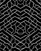 Abstract Black White Geometric Design Rug