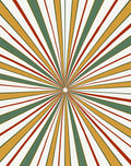 Radiating Stripes Geometric Pattern Rug