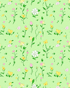 Delicate Floral Botanical Pattern Design Rug