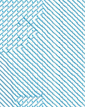 Blue White Geometric Pattern Rug