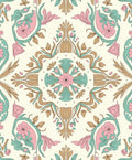 Art Nouveau Floral Medallion Pattern Rug